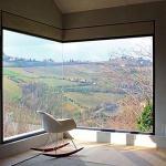 Aluminum Frame Reinforced Seamless Corner Windows For Houses And Office