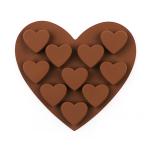10 Cavities 3D Heart Chocolate Bomb Silicone Molds
