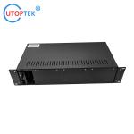 14slots Media converter RACK Chassis Mount 19inch 2U dual AC power for CCTV