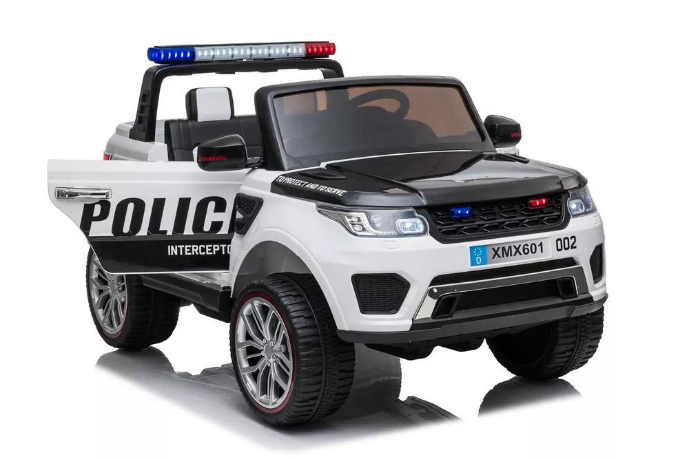 Black Ride On Baby Electric Police SUV Car With Remote Control Toy for Big Children
