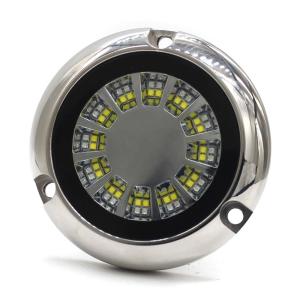 China Waterproof IP68 9-32V Dual Color Underwater Boat Lights factory