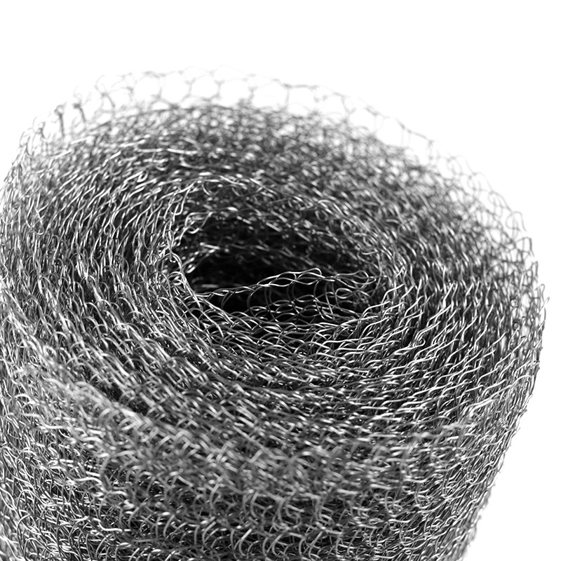 Copper Knitted Metal Wire Mesh Rectangular Shape For Liquid Filtration In Various Lengths