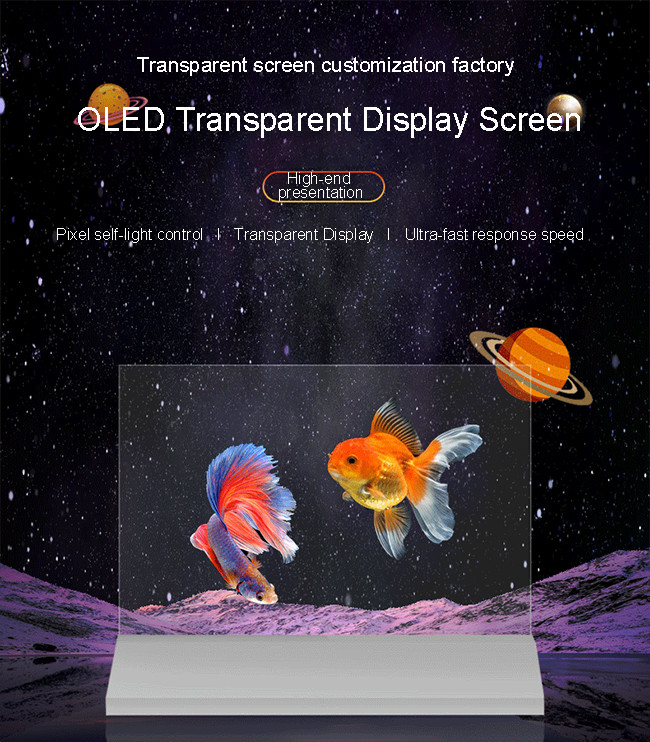 15.6 Inch Translucent OLED 4K Clear Digital Display For Interactive Menus
