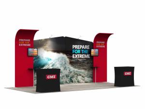 China Advertising Portable Trade Show Booth Displays Indoor Time Saving Floor Standing factory