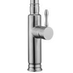 SUS304 18/10 Stainless Steel Brushed Nickel Pull Down Kitchen Faucet ODM