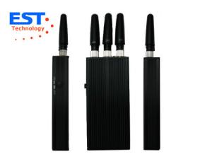 China MINI GSM / 3G Handheld Cell Phone Jammer Blocker EST-808HB With 3 Antenna factory