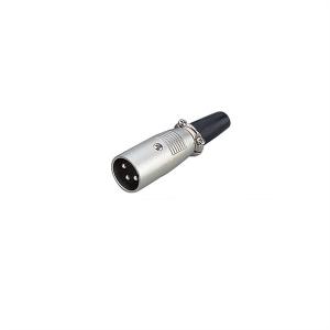 China XLR Connector,3 Pins with Nickel Contacts.Rohs. MS-A010N-3P factory