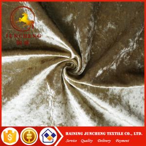 China 100% Polyester shiny Ice Crushed Velvet Fabric for Sofa/Curtain/Upholstery factory