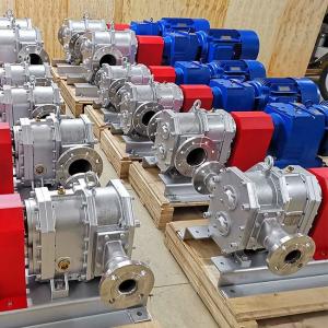 China Anticorrosive Stable Epoxy Lobe Pump , 316L Stainless Steel Rotor Pump factory