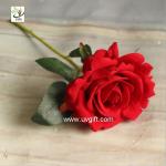 UVG FRS66 wedding accessories artificial red velvet rose flower for party table