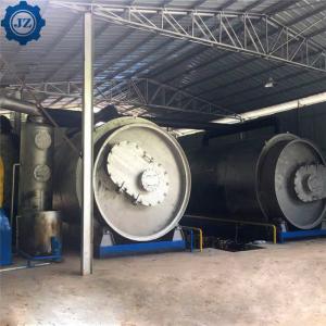 China Full Automatic Waste Tyre Recycle To Fuel Oil Pyrolysis Plant Used Tires Recycling Plant factory