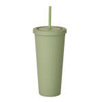 Colorful 450/650ml Candy Color Double Insulated Plastic Tumblers Acrylic Matte