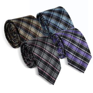 China Latest checked Polyester Necktie factory