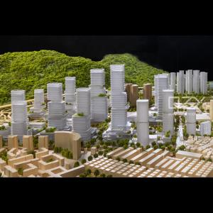 HUAYI Architecture Mockup Model Urban Planning Model 1/1500 Shenzhen Meilin
