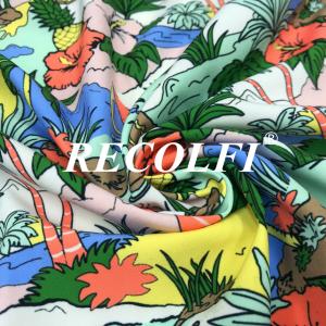China Digital Print Plastic Recycled Fabric , High End Athletic Wear Fabric factory