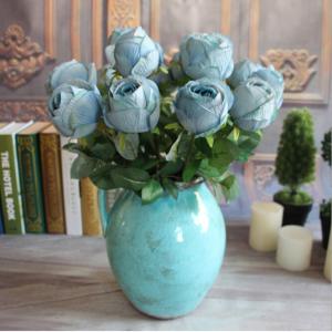 China UVG FLRS50 Preserved Flower Wedding Gifts for guests Artificial Blue Rose Flower factory