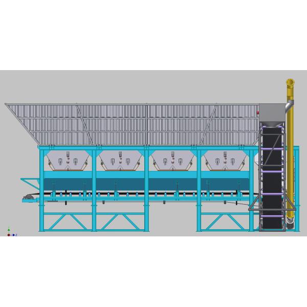China Conveyor Screw 273mm 100M3/H Automatic Concrete Batching Plant factory