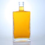 750ml Glass Bottle for Gin Rum Brandy Custom Shape and Cork Stopper Base