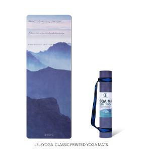 China Eco Friendly Printed Suede Yoga Mat , Extra Thick Non Slip Lightweight Fitness Mat factory