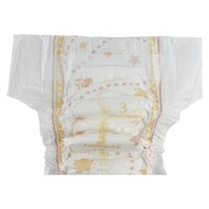 China Color Printed Nonwoven Disposable Baby Diaper Pants With Clothlike Backsheet factory