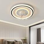 Modern Minimalist Ceiling Fan Light , Creative Lighting Ceiling Fans Remote