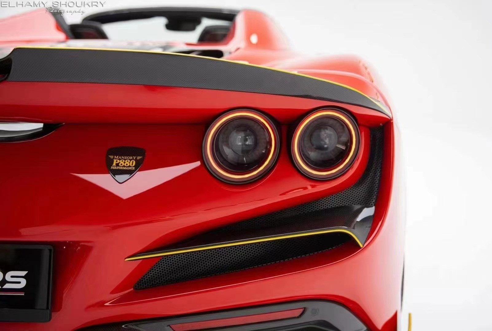 Auto Parts for Ferrari F8 Carbon Fiber Body Kit F8 Upgrade MSY Style Front Shovel Diffuser Spoiler Side Skirt Body Kit