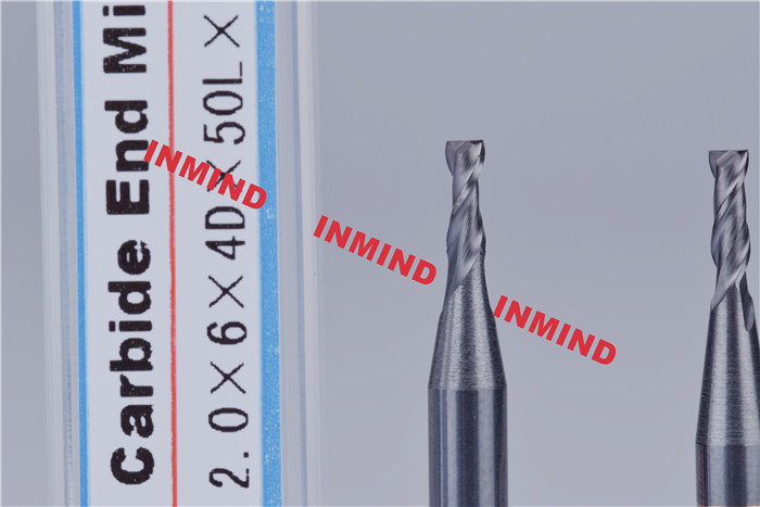 Standard Length Type 2 Flute 0.3mm Micro End Mill 0.6UM Grain Size