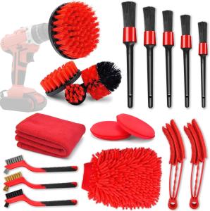 China PP 18Pcs Car Cleaning Tools Kit With Car Detailing Brush factory