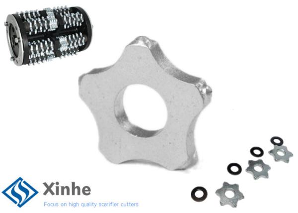 Concrete Floor Planers Parts 5 Point Carbide Milling Cutters On Surface