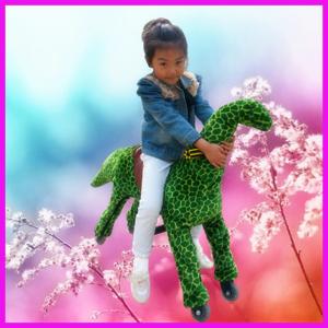 China Magic Prince plush mechanical ride on animal toy factory