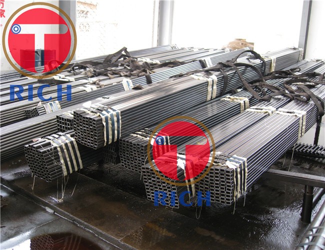 Square / Rectangular Hot Rolled Steel Pipe , Galvanized Electric Welded Pipe