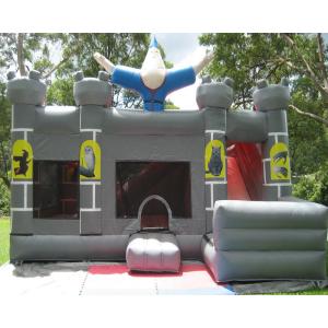Wizard Combo Slide Inflatable Commercial Bouncy Castles Anime Design 1 Year
