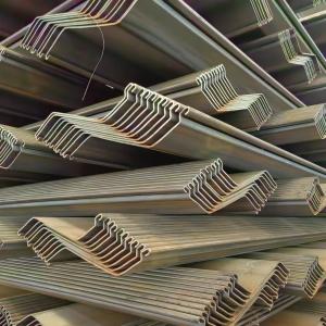 China MS Sheet Metal S355J2 Steel Sheet Hot Rolled Sheet Piling in 6m 9m 12m Lnegth factory
