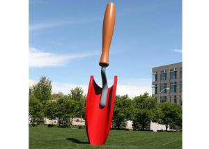 China Customized Huge Outdoor Painted Metal Sculpture Stainless Steel Garden Sculptures factory