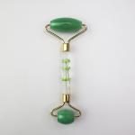 Noiseless Jade Roller Face Massager Green Aventurine Face Roller For Puffy Eyes