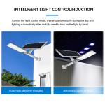 Aluminum Housing All In One Solar LED Street Light With Cloro Temperature 2700