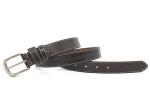 28mm Brown Ladies Genuine Leather Belt With Contrast Color Stitching