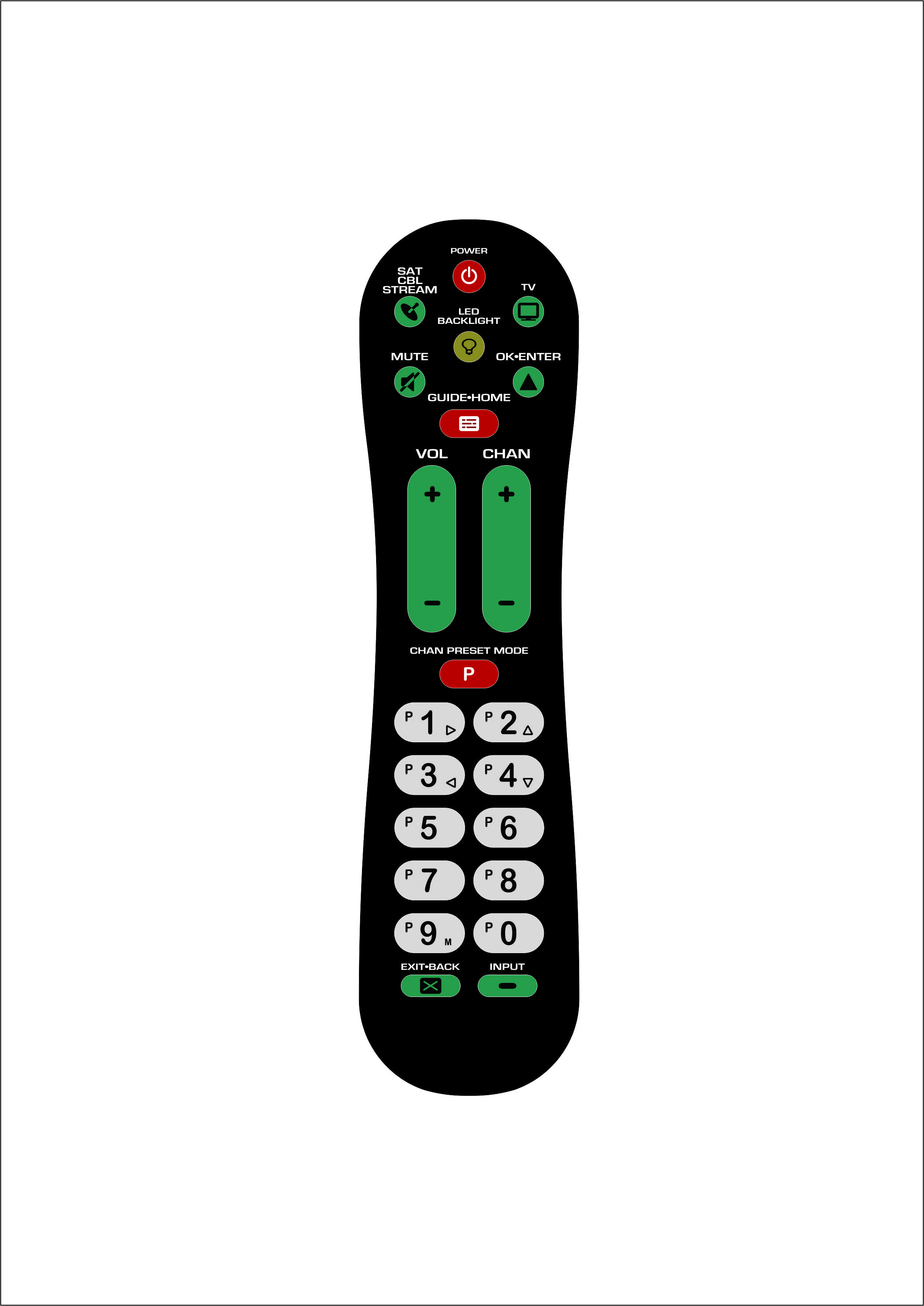 Eco - Frienldy All Purpose Remote Control , Multi Function Remote Control Long Term Life
