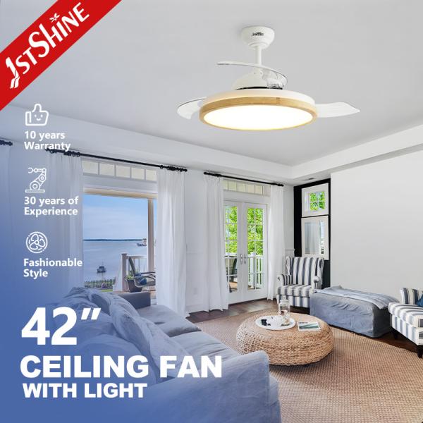 42 Inches Decorative Ceiling Fan with Remote 3000K/4500K/6000K Color Temperature