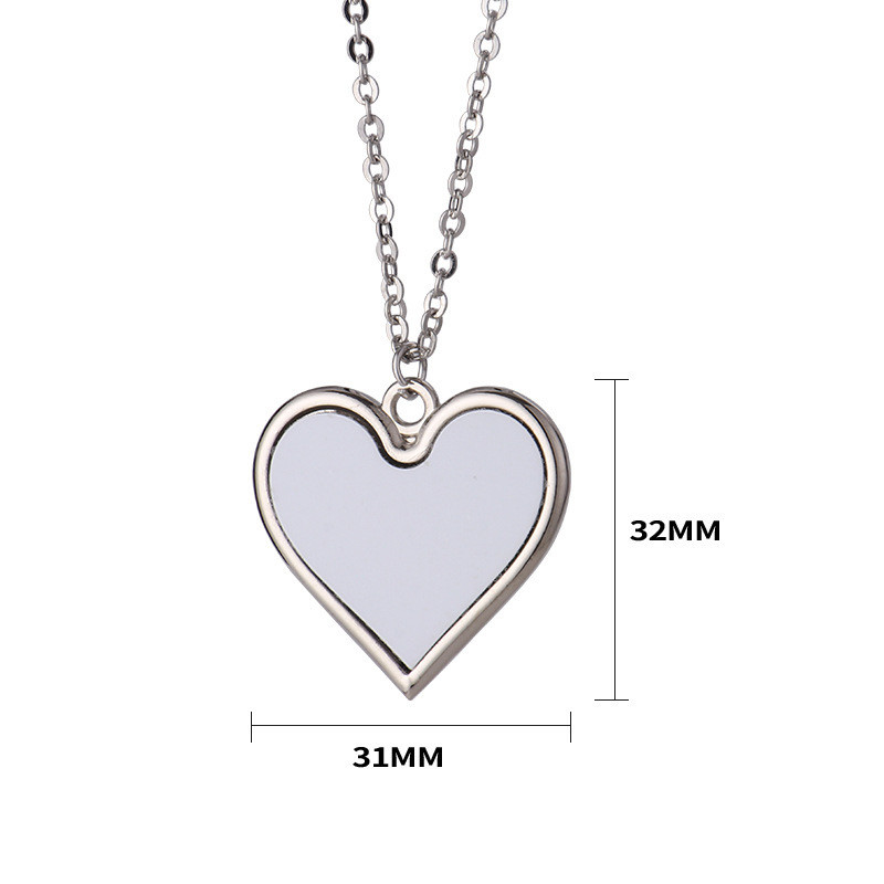 Personalized Sublimation Products Blank Metal Sublimation Necklace