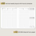 Grey 8.75inchX10.5inch Large Academic Planner Eco Friendly Paper
