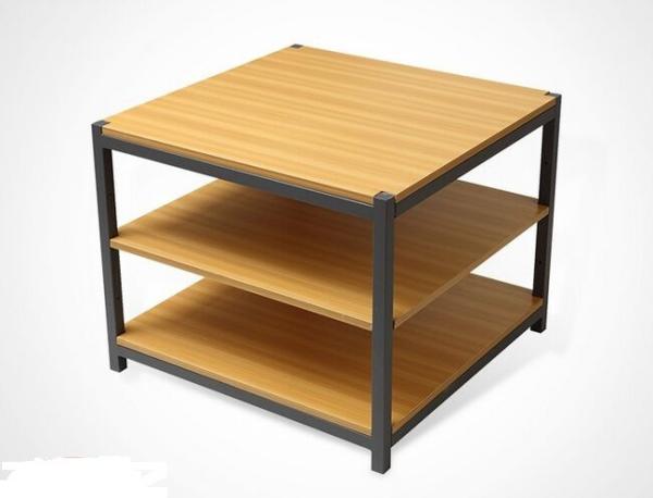 Disassembly Shop Wooden Retail Display Shelves With Melamine / Wood Steel
