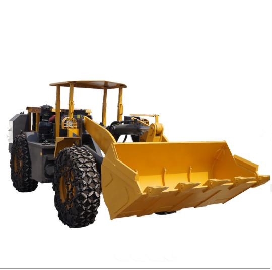 3m3 Heavy Construction Equipment 2 Ton Mini Wheel Underground Loader With 76KW