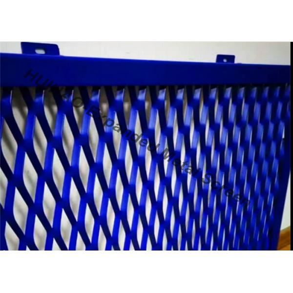 China Aluminum Expanded Metal Mesh For Cladding , Frame Expanded Metal Screen Facade factory