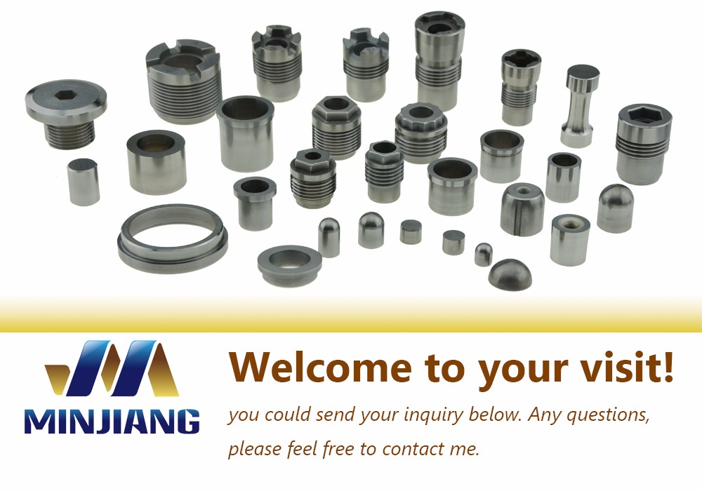 External Hexagon Carbide Drill Bit Nozzle YG15 For Mechanic Industry