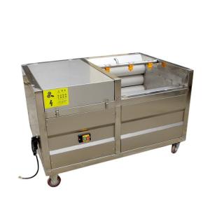 China Sweet Potato Cleaning Washing and Peeling Machine with Adjustable Controlled Speed factory