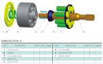 Komatsu excavator Hydraulic main pump parts PC40-8