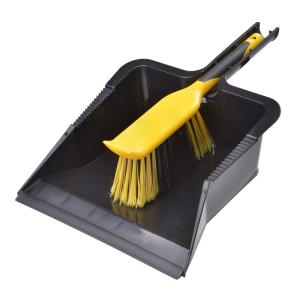 China Large Shovel Pan 43x31x10cm Metal Dustpan Brush Set Yard Cleaning factory