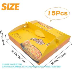 Pizza Boxes With Handle, Takeout Containers Mini Pizza Boxes Take Away Pizza