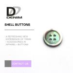 4 Hole High Durability Pearl Shell Buttons Four Holes For Leisure Trench Coat &